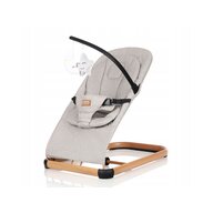 Sezlong balansoar, Primabobo, Leo, Pana la 9 kg, Cu centura in 3 puncte, Spatar reglabil in 3 puncte, Cu bara de jucarii, Conform cu EN 12790, Bej