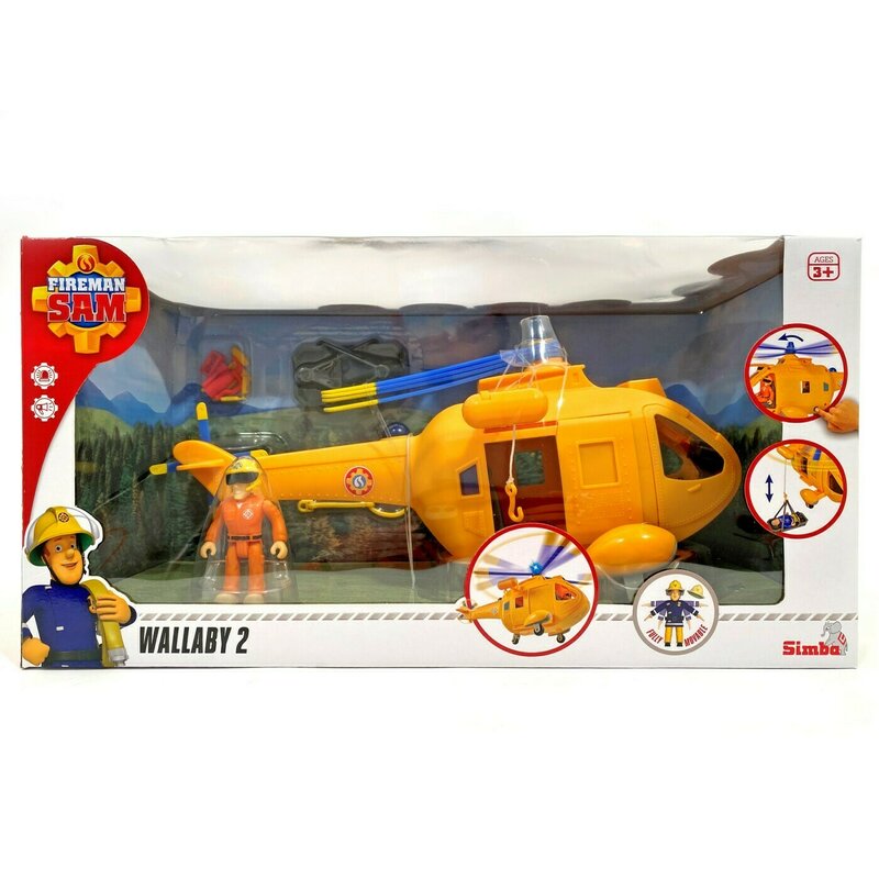 Simba - pompierul sam elicpoterul wallaby ii cu figurina tom