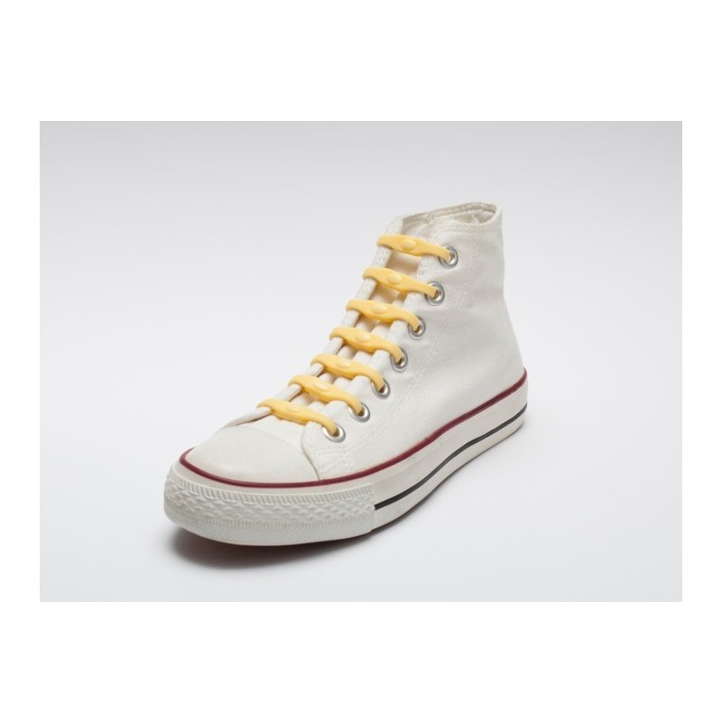 Shoeps - sireturi elastice uv 14 buc, galben/verde