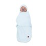 Sistem de infasare si caciulita, MimiNu, Pentru bebe, 0 - 3 luni, Leo, Din bumbac interlock certificat Oeko Tex Standard 100, Soft Blue - 3