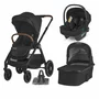 Sistem modular 3in1 Coccolle Aspen Jet Black + Scoica auto iSize Coccolle Knox Black - 1