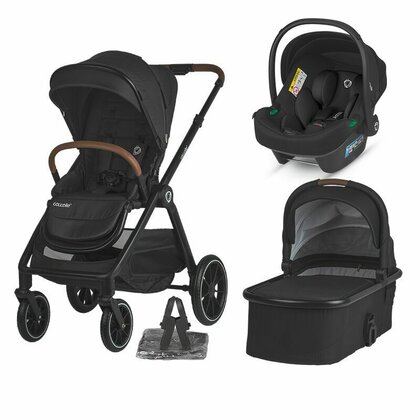 Sistem modular 3in1 Coccolle Aspen Jet Black + Scoica auto iSize