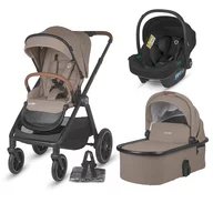 Sistem modular 3in1 Coccolle Aspen Sand beige + Scoica auto iSize Coccolle Knox Black