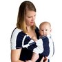 Baby K'tan - Sistem purtare Baby Carrier Print, Navy Stripe, Marimea L - 3