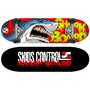 Skateboard, Stamp, Skids Control, Cu suprafata antiderapanta, 28x8 inci, Ofera flexibilitate si rezistenta, Shark - 1