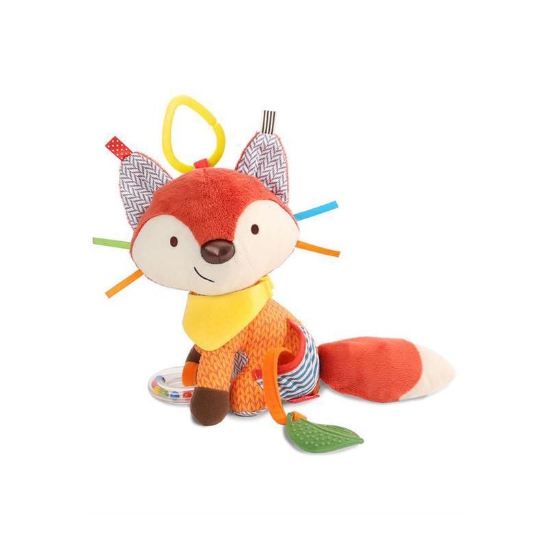 Skip hop - jucarie interactiva pentru carucior, bandana buddies, potrivit pentru dentitie, cu fosnete, conform standardului de securitate en71, 12.7 x 7.62 x 25.4 cm, 0 luni+, vulpe