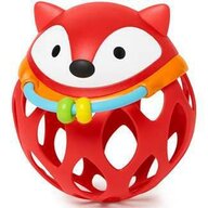Jucarie educativa, Skip Hop, Cu prindere usoara pentru manutele mici, Dezvolta coordonarea ochi-mana, 9x12x16,5 cm, 3 luni+, Rattle-Fox