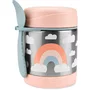 Termos, Skip Hop, Pentru alimente, Mentine cald 7h si rece 5h, Include si o lingura/furculita, Fara BPA, Conform cu standardul de securitate EN14372, 325 ml, 3 luni+, Rainbow - 2