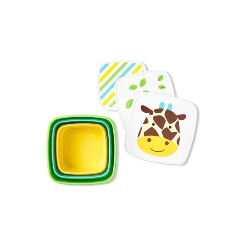 Skip hop - set 3 cutii girafa pentru pranz