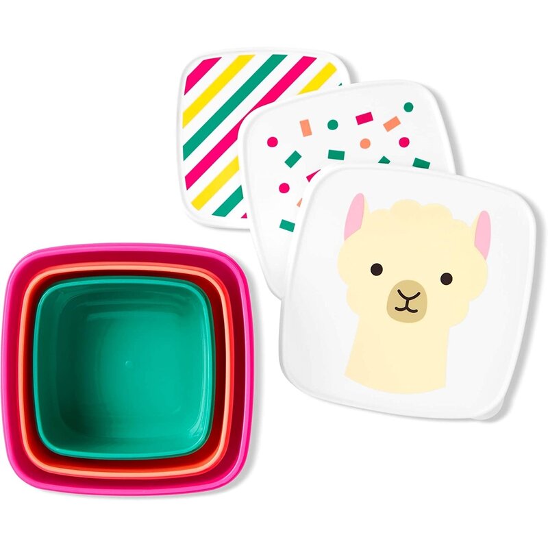 Skip hop - set 3 cutii lama pentru pranz zoo