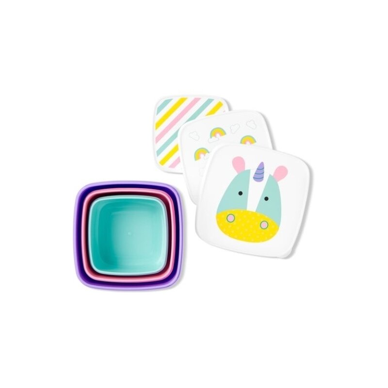 Skip hop - set 3 cutii unicorn pentru pranz