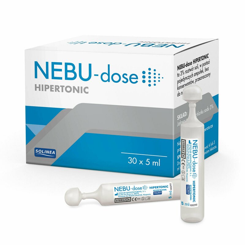 Solinea - solutie salina hipertonica nebu-dose concentratie 3%, 30 monodoze x 5 ml