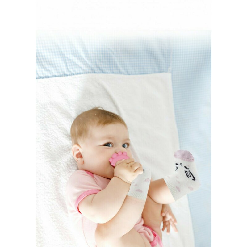 Babyjem - sosete cu accesoriu dentitie teether socks (culoare: bleu)