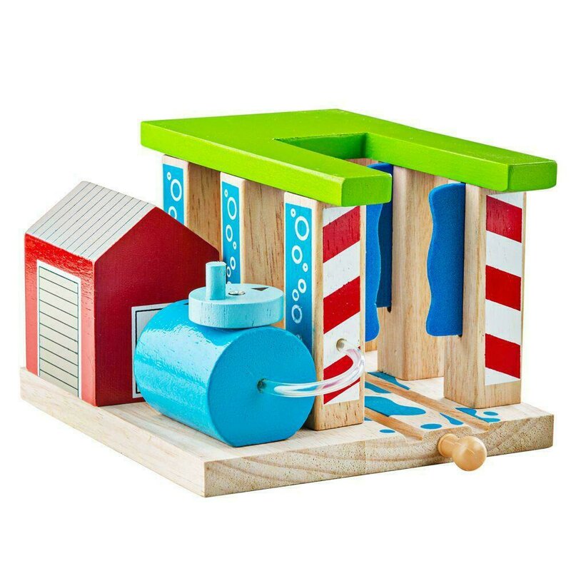 Bigjigs - spalatorie pentru trenulete