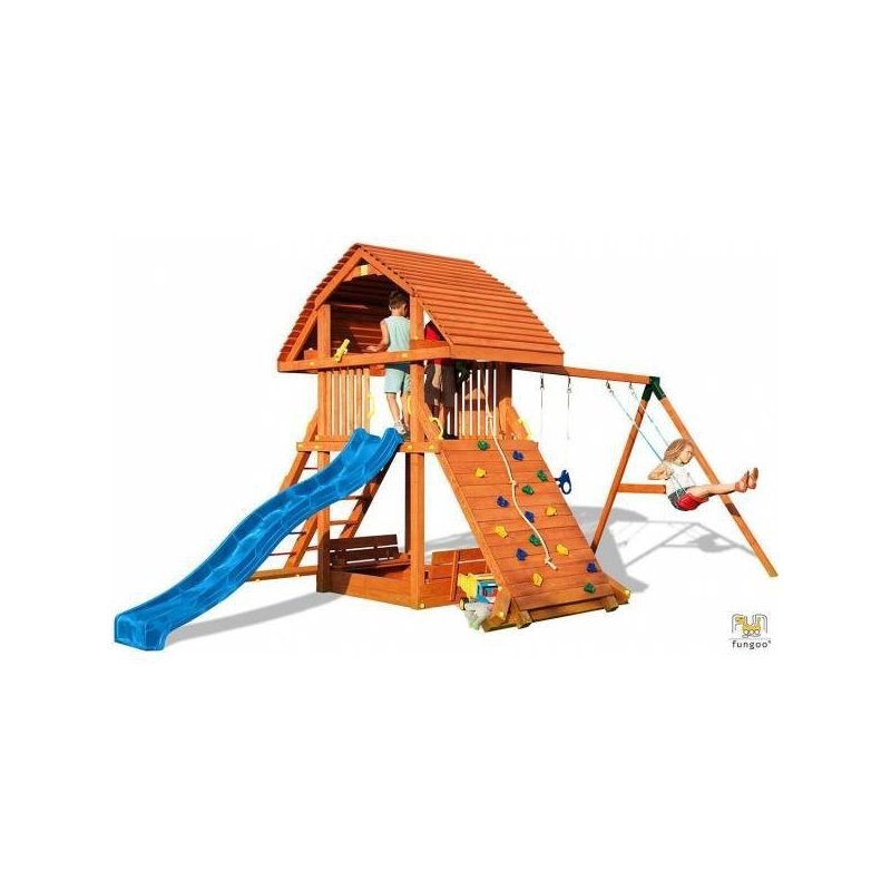 Fungoo - spatiu de joaca giant cu leagane