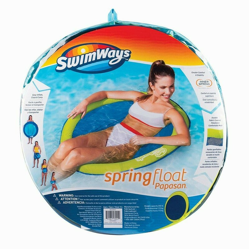 Spin master - scaun plutitor spring float papasan , swimways, verde