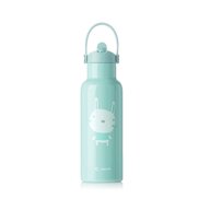 Sticla termos lichide, Jane, Din otel inoxidabil, Cu mentinere de temperatura de pana la 12 ore, 500 ml,  Bpa Free, Conform cu EN 1186:2022EN 12546-1:2000UNE EN 14372:2005, Mint