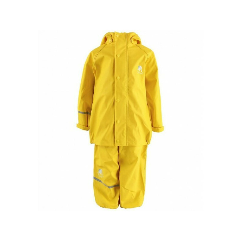 Sunny yellow 120 - set jacheta+pantaloni ploaie si windstopper - celavi