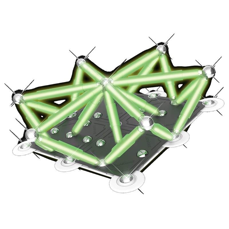 Supermag - set constructii classic glow, 98 piese