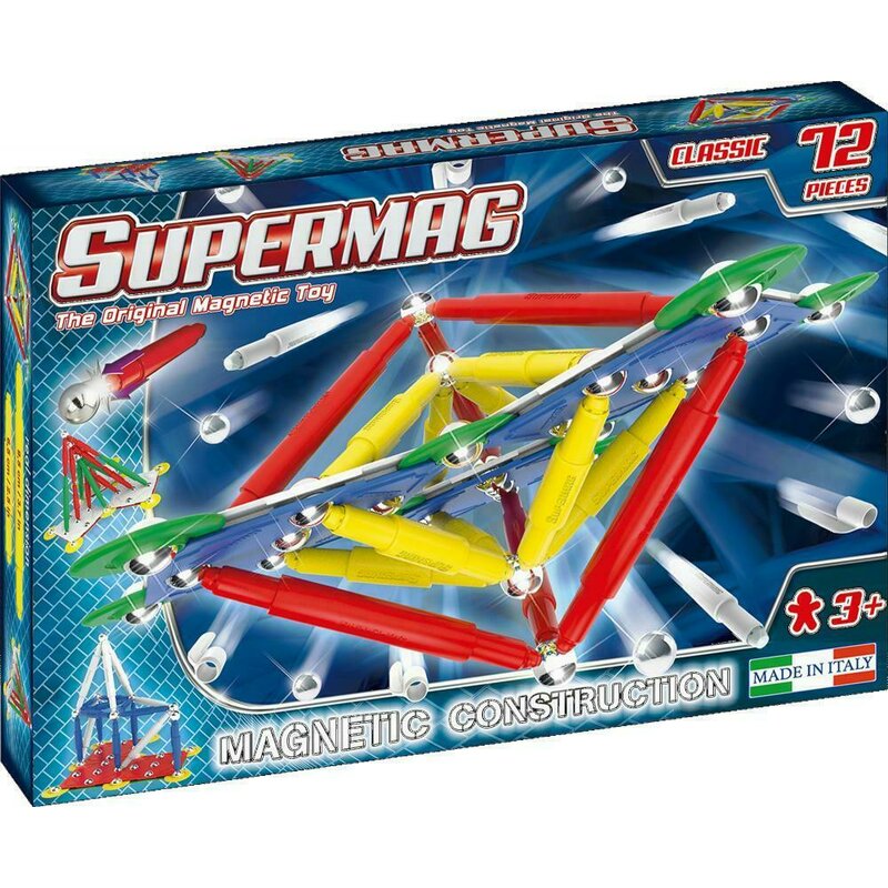 Supermag - set constructii classic primary, 72 piese