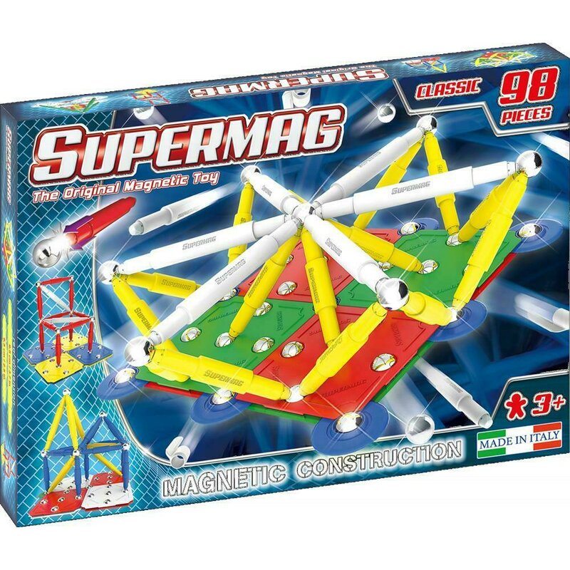 Supermag - set constructii classic primary, 98 piese