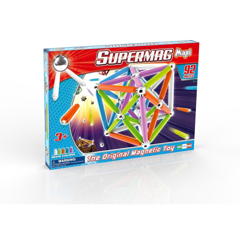 Supermag - maxi neon - set constructie 92 piese