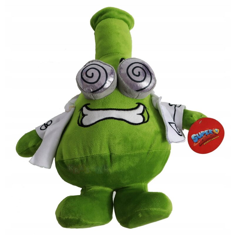 Mattel - jucarie din plus , superzings, 35 cm, cu pelerina, alb