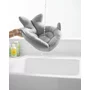 Suport moale de baie, Skip Hop, Pentru nou-nascuti si sugari, Cu tetiera captusita, Cu plasa pentru scurgerea apei, Bumbac, Fara PVC si ftalati, 49 x 32 x 26.5 cm, 0-6 luni, Gri - 4