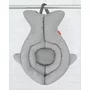 Suport moale de baie, Skip Hop, Pentru nou-nascuti si sugari, Cu tetiera captusita, Cu plasa pentru scurgerea apei, Bumbac, Fara PVC si ftalati, 49 x 32 x 26.5 cm, 0-6 luni, Gri - 3
