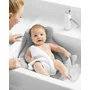 Suport moale de baie, Skip Hop, Pentru nou-nascuti si sugari, Cu tetiera captusita, Cu plasa pentru scurgerea apei, Bumbac, Fara PVC si ftalati, 49 x 32 x 26.5 cm, 0-6 luni, Gri - 5