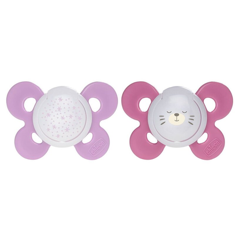 Chicco - suzeta silicon physio comfort, 16-36luni, fete