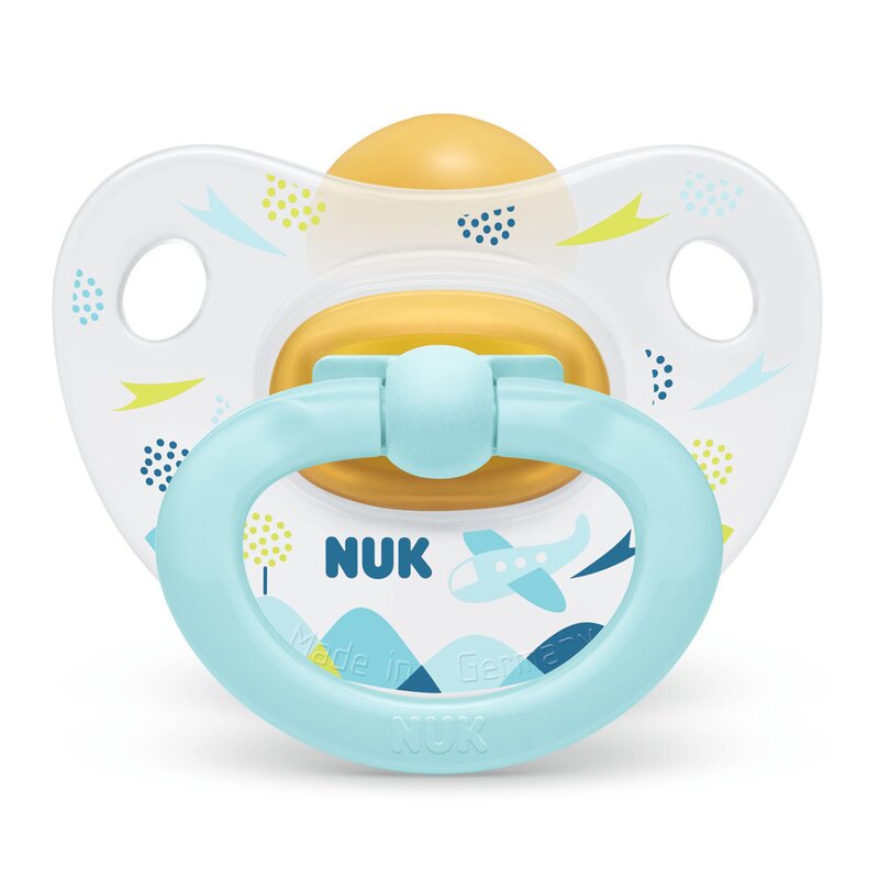 Nuk - NUK - Suzeta Happy Kids Latex M3 Bleu 18-36 luni