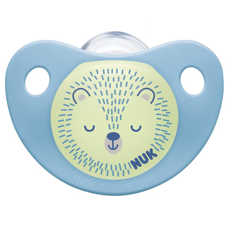 Nuk - suzeta night & day m2 6-18 luni din silicon, albastru