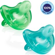 Suzete set, Chicco, Physio, Ortodontice, Silicon, Fara BPA, 2 bucati, 6-16 luni, Green/Blue