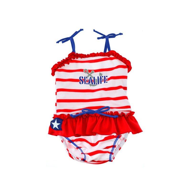 Swimpy - Costum de baie SeaLife red marime XL