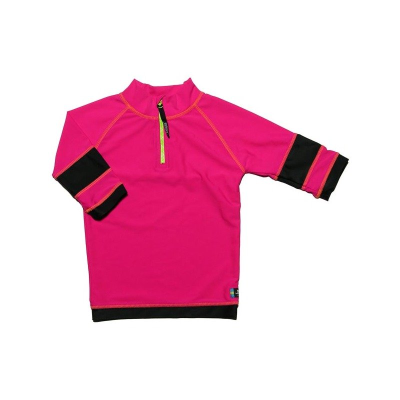 Swimpy - Tricou de baie pink black marime 98-104 protectie UV