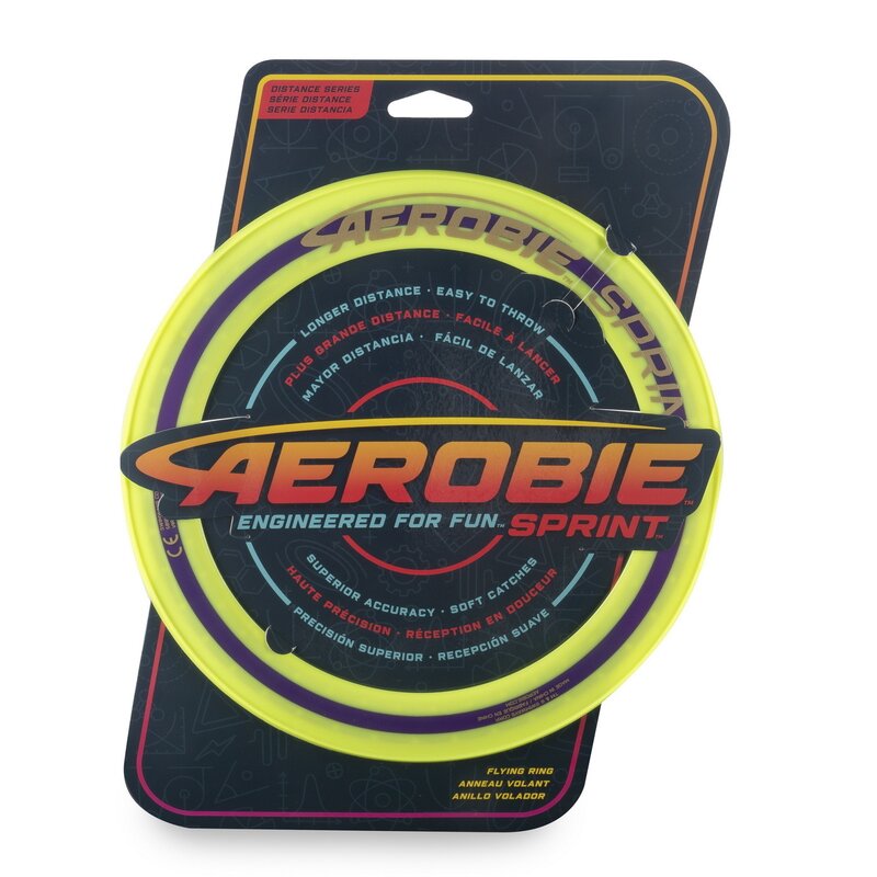 Spin master - frisbee aerobie , swimways, disc zburator, construit pentru viteza, galben