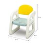 Tabla educationala cu scaunel, Toyz, Ted, Include magneti si markere, Inaltime reglabila, 50x44x68-100 cm, 3 ani+, Roz - 13