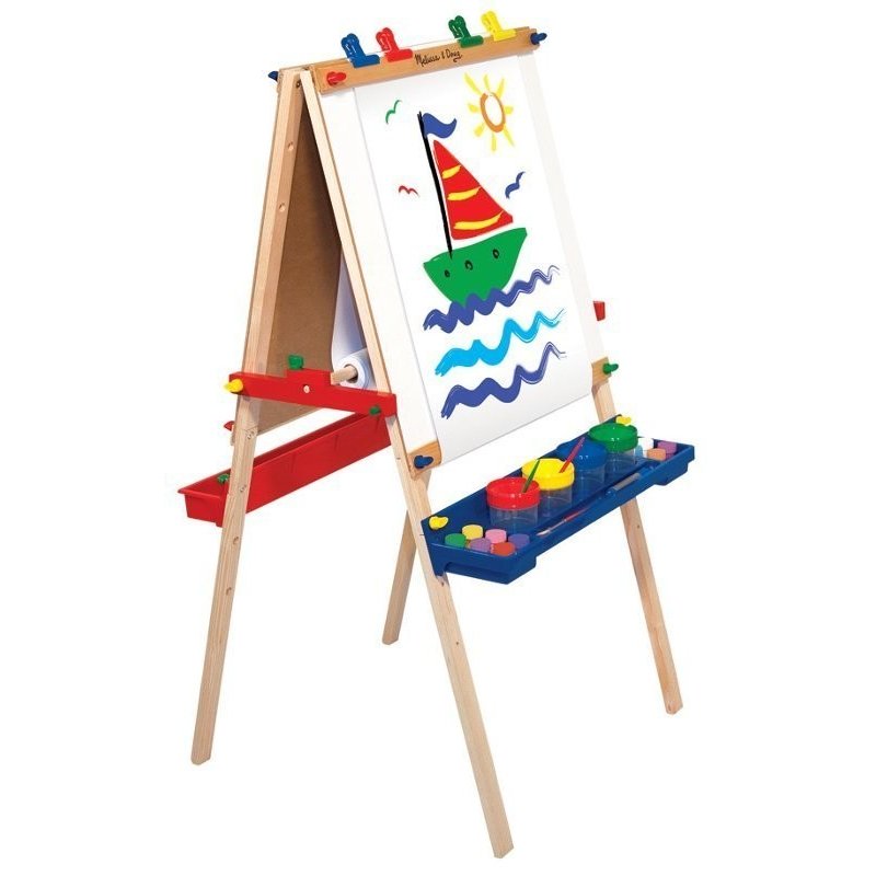 Melissa & doug - tabla de scris reglabila sevalet lemn