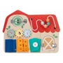 Tablita cu activitati, Free2Play, Din lemn, Cu elemente interactive, Dezvolta coordonarea mana-ochi, 40x30x6,5 cm, 18 luni+, Multicolor - 2
