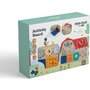 Tablita cu activitati, Free2Play, Din lemn, Cu elemente interactive, Dezvolta coordonarea mana-ochi, 40x30x6,5 cm, 18 luni+, Multicolor - 11