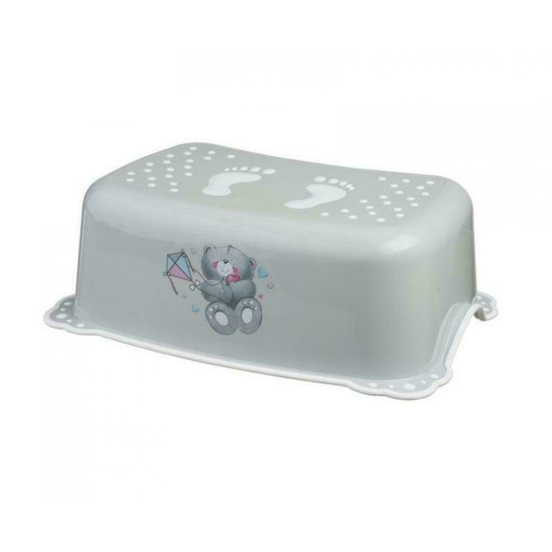 Mykids - taburet copii bears grey-white antialunecare