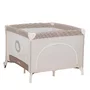 Tarc de joaca copii, Lionelo, Bonnie, Pana la 15 kg, 100 x 100 cm, Pliere compacta, Include geanta de transport, Din plasa, Cu intrare laterala cu fermoar, Cu roti, Cu salteluta din spuma, Conform cu EN12227, Bej - 7