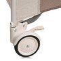 Tarc de joaca copii, Lionelo, Bonnie, Pana la 15 kg, 100 x 100 cm, Pliere compacta, Include geanta de transport, Din plasa, Cu intrare laterala cu fermoar, Cu roti, Cu salteluta din spuma, Conform cu EN12227, Bej - 10