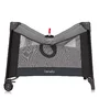 Tarc de joaca copii, Lionelo, Bonnie, Pana la 15 kg, 100 x 100 cm, Pliere compacta, Include geanta de transport, Din plasa, Cu intrare laterala cu fermoar, Cu roti, Cu salteluta din spuma, Conform cu EN12227, Gri inchis - 4
