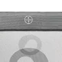 Tarc de joaca copii, Lionelo, Bonnie, Pana la 15 kg, 100 x 100 cm, Pliere compacta, Include geanta de transport, Din plasa, Cu intrare laterala cu fermoar, Cu roti, Cu salteluta din spuma, Conform cu EN12227, Gri inchis - 8