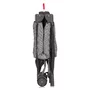 Tarc de joaca copii, Lionelo, Bonnie, Pana la 15 kg, 100 x 100 cm, Pliere compacta, Include geanta de transport, Din plasa, Cu intrare laterala cu fermoar, Cu roti, Cu salteluta din spuma, Conform cu EN12227, Gri inchis - 11