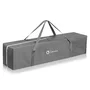 Tarc de joaca copii, Lionelo, Bonnie, Pana la 15 kg, 100 x 100 cm, Pliere compacta, Include geanta de transport, Din plasa, Cu intrare laterala cu fermoar, Cu roti, Cu salteluta din spuma, Conform cu EN12227, Gri inchis - 12