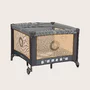 Tarc de joaca copii, Lionelo, Bonnie, Pana la 15 kg, 100 x 100 cm, Pliere compacta, Include geanta de transport, Din plasa, Cu intrare laterala cu fermoar, Cu roti, Cu salteluta din spuma, Conform cu EN12227, Gri inchis - 19