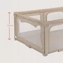 Tarc de joaca copii, Lionelo, Florence Easy Fold, 150 x 180 x 75 cm, Pliere, depliere automata, Include geanta de transport, Din plasa, Cu doua intrari laterale, 0-48 luni, Conform cu EN12227, Bej - 22